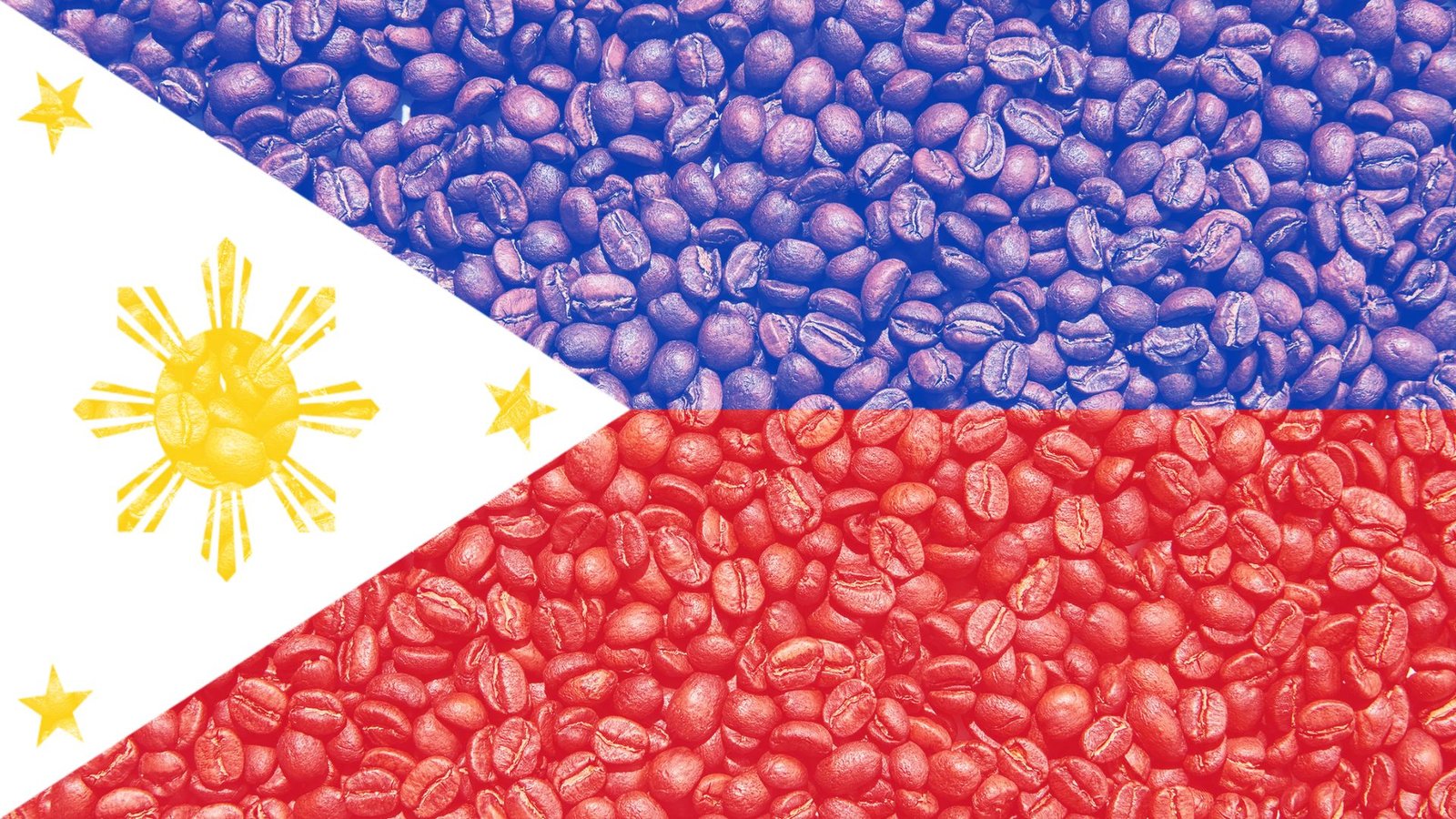Coffee beans with Philippines