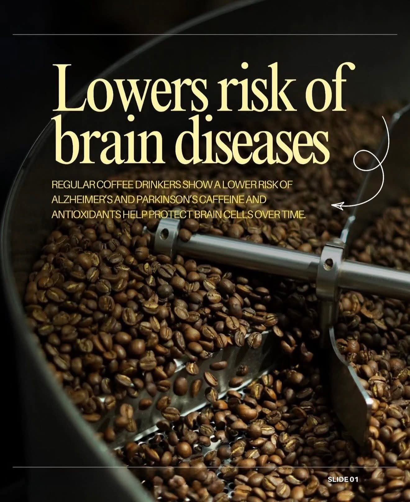 French press pouring coffee with message about coffee doing more