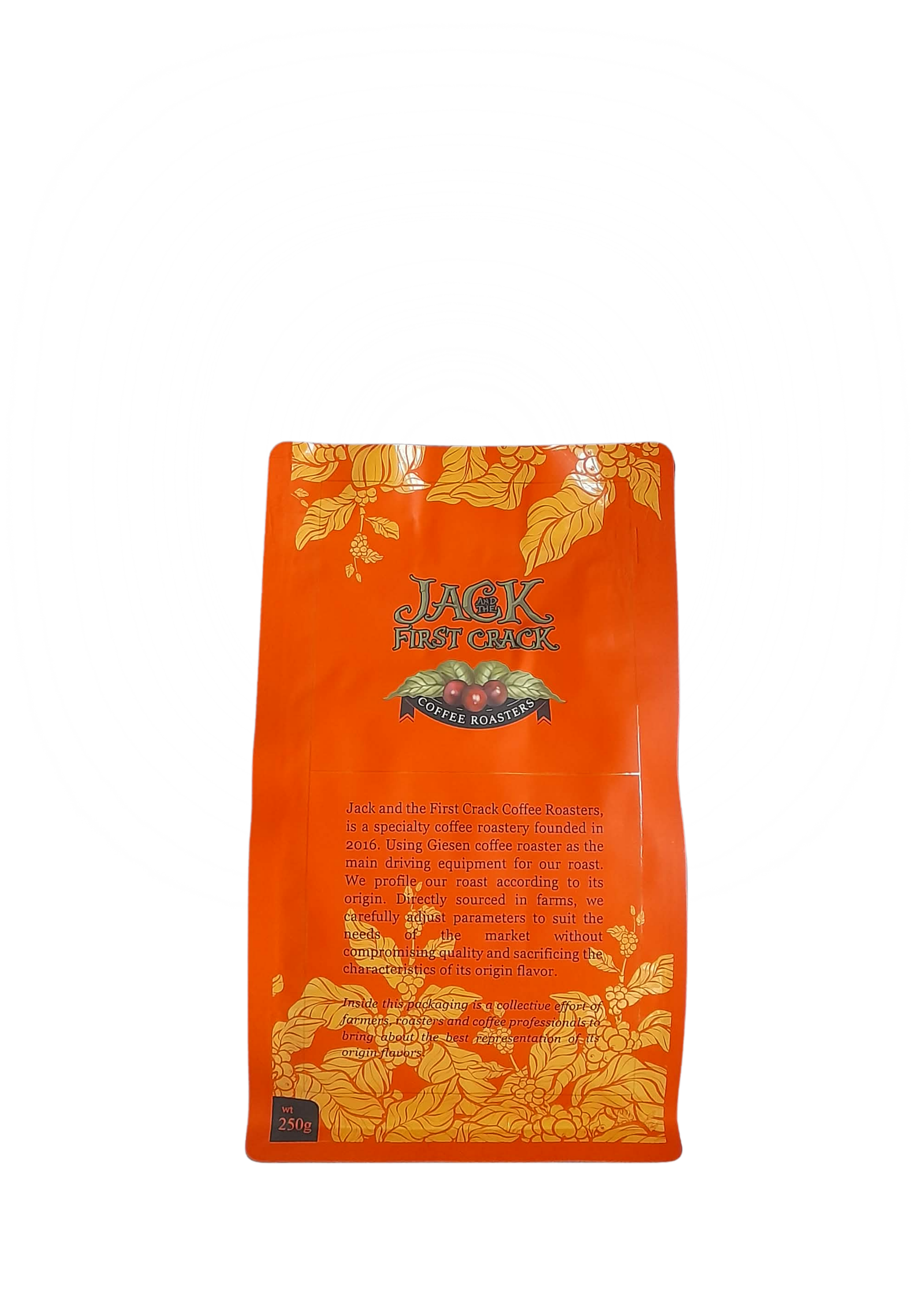 Jack and The First Crack Coffee Roasters coffee bag